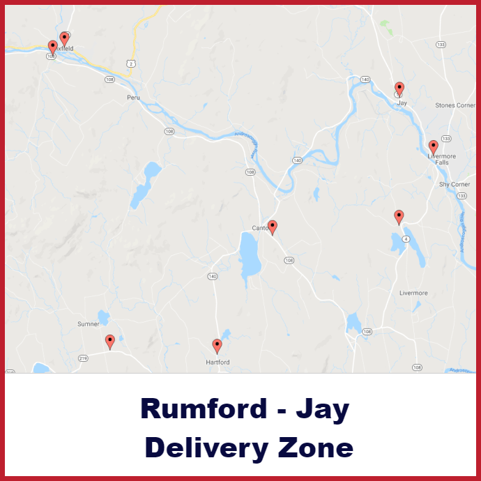 Fielding's Oil & Propane Heating Oil Delivery Zones